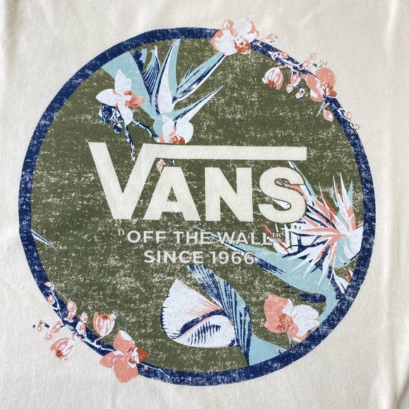 Vans Tropics Ringer Short Sleeve Tee T-Shirt - Picture 2 of 9